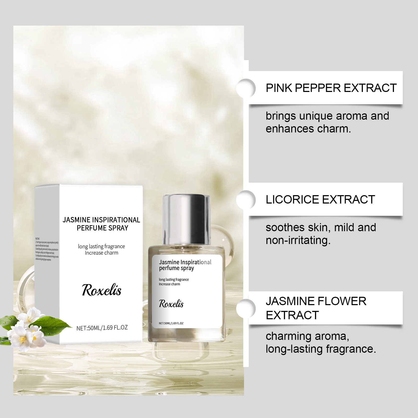 50ml Jasmine Perfume Spray - A - Perfume Jasmine Fragrance 评论和价格